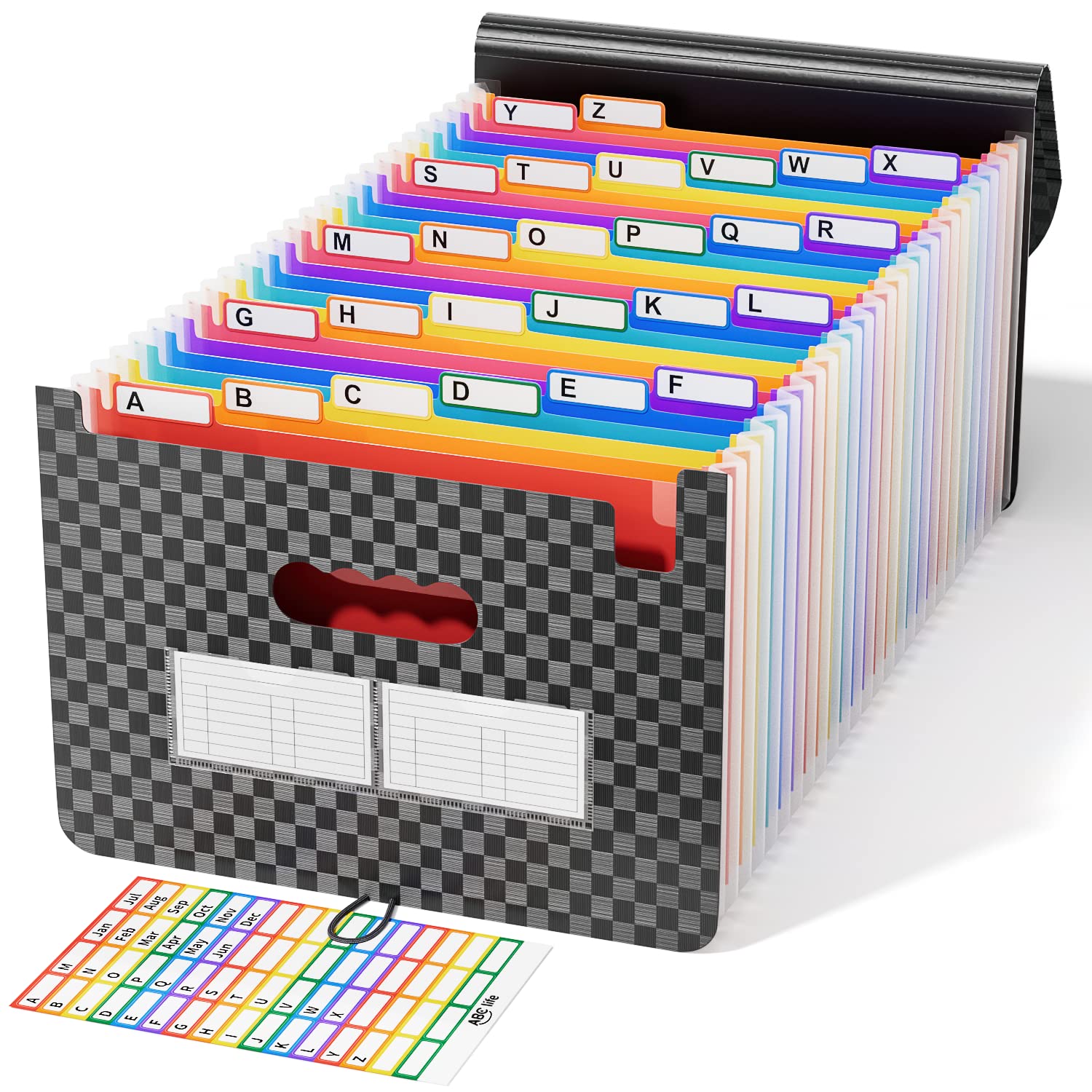Amazon.com : ABC life 26 Pockets Accordian File Organizer